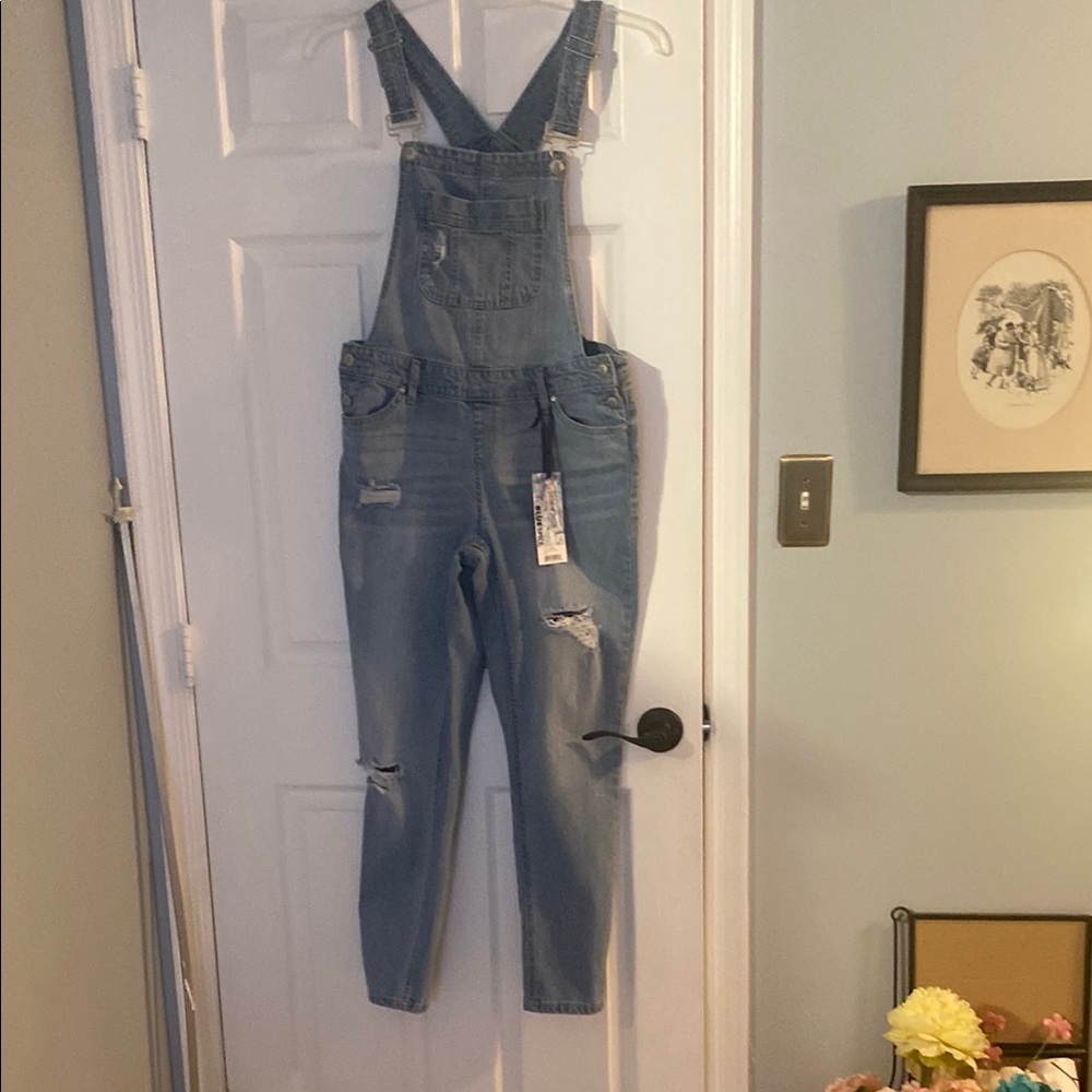 Blue Spice overalls, never worn, perfect condition with tags still on. Size 9.